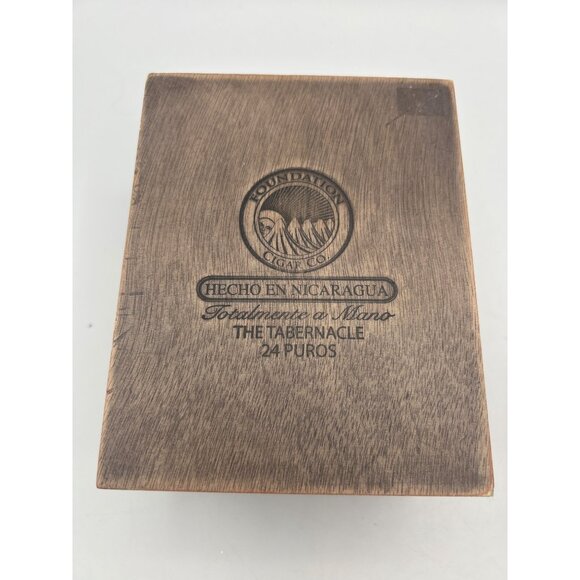 Wooden Cigar Box Set of 2 The Tabernacle Havana Lids Slide Cuban Different Sizes - Picture 4 of 8